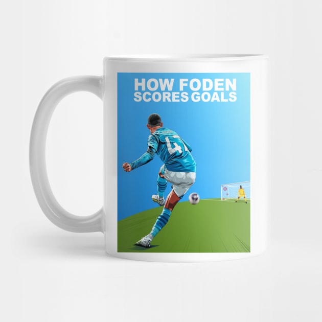 The Art of Foden: Illustrating Phil Foden's Goal-Scoring Mastery by Futbol Art